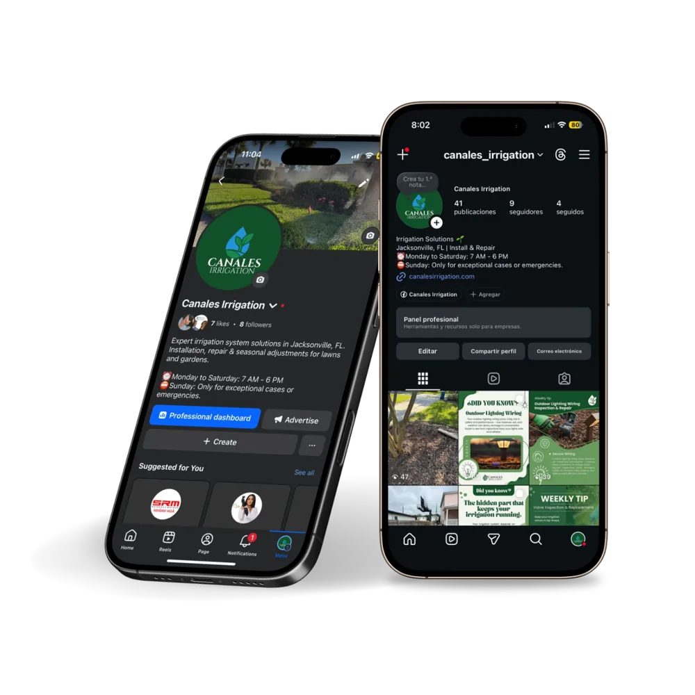 Canales Irrigation on social media